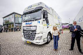 Queen Maxima Visits Transport And Logistics Sector - Nieuwegein