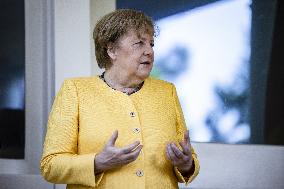 VP Harris Welcomes Chancellor Merkel