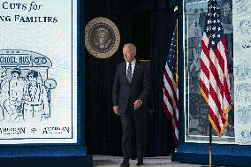 President Biden speaks on child tax credit