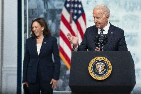 President Biden speaks on child tax credit