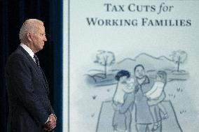 President Biden speaks on child tax credit