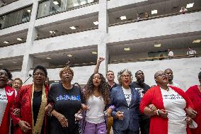 Protest For Voting Rights At The Senate - Washington