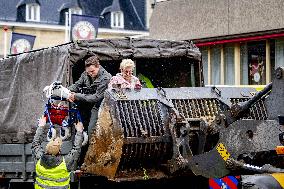 Royals Visit Those Affected By Floods - Netherlands