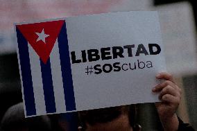 S.O.S Cuba Protest In Colombia