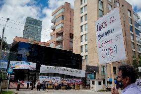 S.O.S Cuba Protest In Colombia