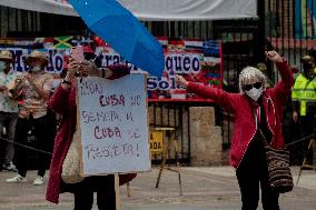 S.O.S Cuba Protest In Colombia