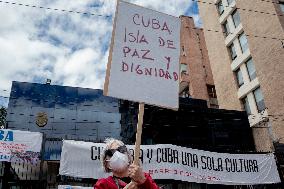 S.O.S Cuba Protest In Colombia