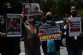 S.O.S Cuba Protest In Colombia