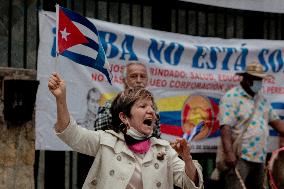 S.O.S Cuba Protest In Colombia