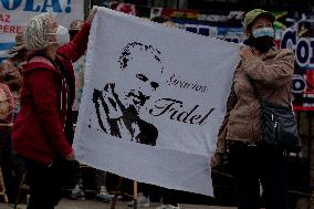 S.O.S Cuba Protest In Colombia