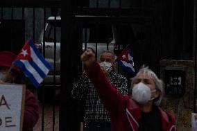 S.O.S Cuba Protest In Colombia