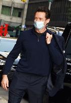 Hugh Jackman Leaves The Late Show With Stephen Colbert - NYC