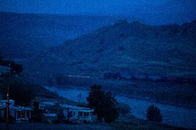 Smoke From Wildfires Burning In The Area Hangs In The Air - B.C