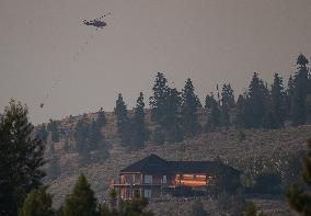 Smoke From Wildfires Burning In The Area Hangs In The Air - B.C