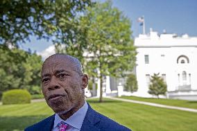 Eric Adams Visits the White House - Washington