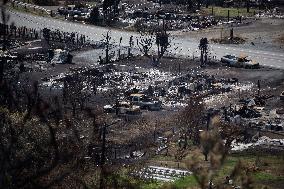 Wildfire Damages In Lytton - British Colombia