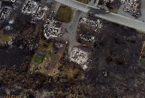 Wildfire Damages In Lytton - British Colombia