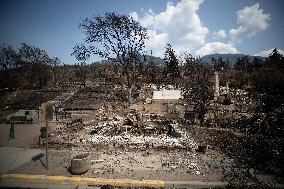 Wildfire Damages In Lytton - British Colombia