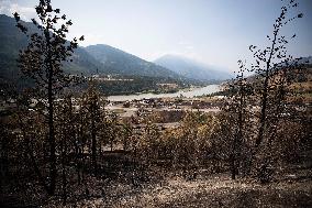 Wildfire Damages In Lytton - British Colombia