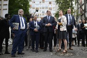 Jean Castex visits Chene Pointu quarter - Clichy-sous-Bois