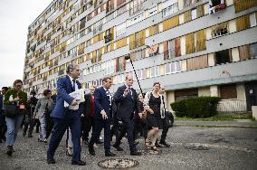 Jean Castex visits Chene Pointu quarter - Clichy-sous-Bois