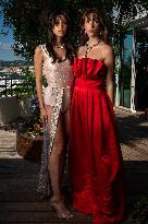 Lapidus Sisters Pose at Chopard Terrace - Cannes