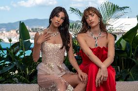 Lapidus Sisters Pose at Chopard Terrace - Cannes