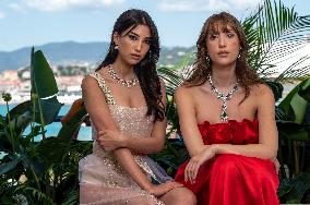 Lapidus Sisters Pose at Chopard Terrace - Cannes