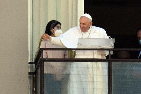 Pope Leads Angelus From the Hospital - Rome