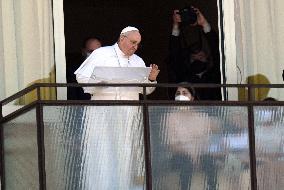 Pope Leads Angelus From the Hospital - Rome