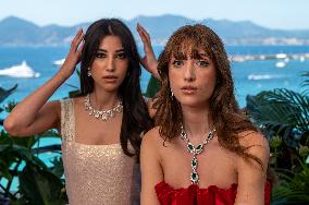 Lapidus Sisters Pose at Chopard Terrace - Cannes