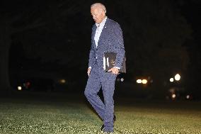 President Biden arrives to the WH