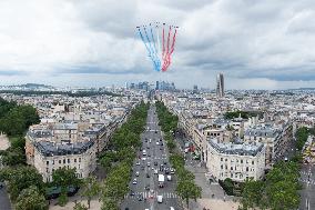 Aerial Practice Session Prior To July 14 Bastille Day Parade - Paris