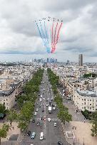 Aerial Practice Session Prior To July 14 Bastille Day Parade - Paris