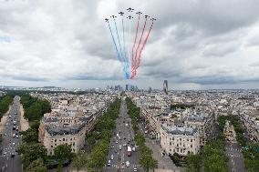 Aerial Practice Session Prior To July 14 Bastille Day Parade - Paris