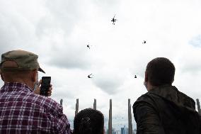 Aerial Practice Session Prior To July 14 Bastille Day Parade - Paris