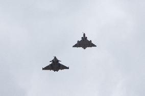 Aerial Practice Session Prior To July 14 Bastille Day Parade - Paris