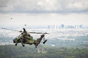 Aerial Practice Session Prior To July 14 Bastille Day Parade - Paris