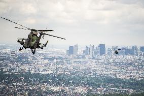 Aerial Practice Session Prior To July 14 Bastille Day Parade - Paris