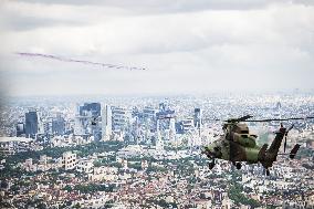 Aerial Practice Session Prior To July 14 Bastille Day Parade - Paris