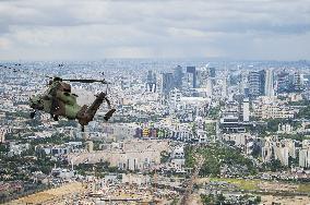 Aerial Practice Session Prior To July 14 Bastille Day Parade - Paris