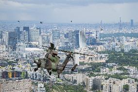 Aerial Practice Session Prior To July 14 Bastille Day Parade - Paris