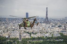 Aerial Practice Session Prior To July 14 Bastille Day Parade - Paris