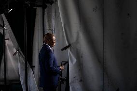 Borough President of Brooklyn Eric Adams Speaks to Reporters at the White House