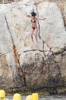 Bella Hadid Shows Off Her Bikini Body - Antibes