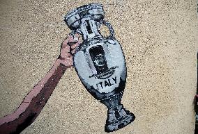 Mural Celebrating Italys European Title - Rome