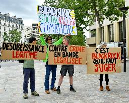 BlackRock Siege Occupation Activists Trial - Paris