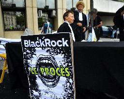 BlackRock Siege Occupation Activists Trial - Paris