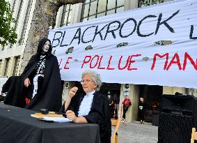 BlackRock Siege Occupation Activists Trial - Paris