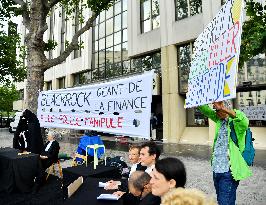 BlackRock Siege Occupation Activists Trial - Paris